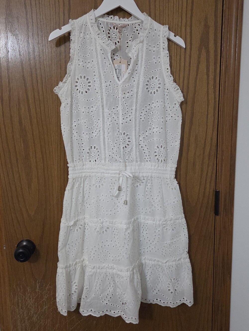 White Eyelet Dress Size 8